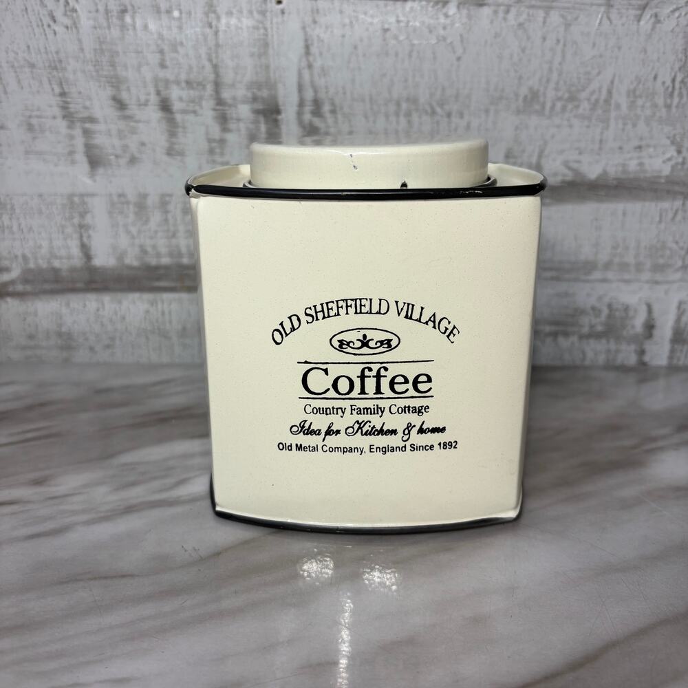 Old Sheffield Village Enamelware Coffee Canister